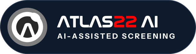 ATLAS22 AI — AI-Assisted Screening badge